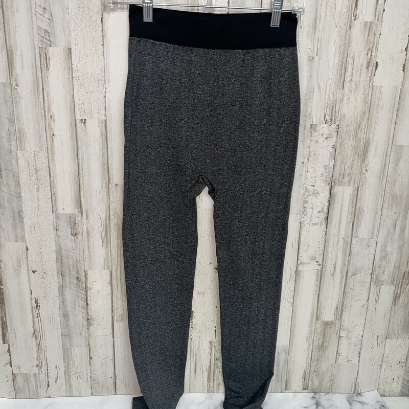 M/L Black Print Knit Legg