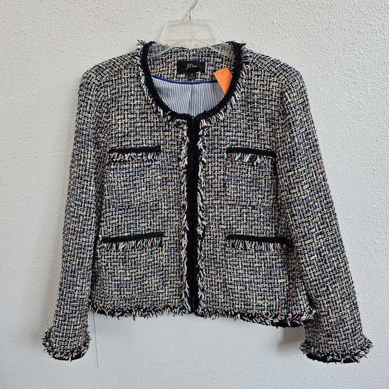 J Crew Tweed, PnkBlk, Size: 14