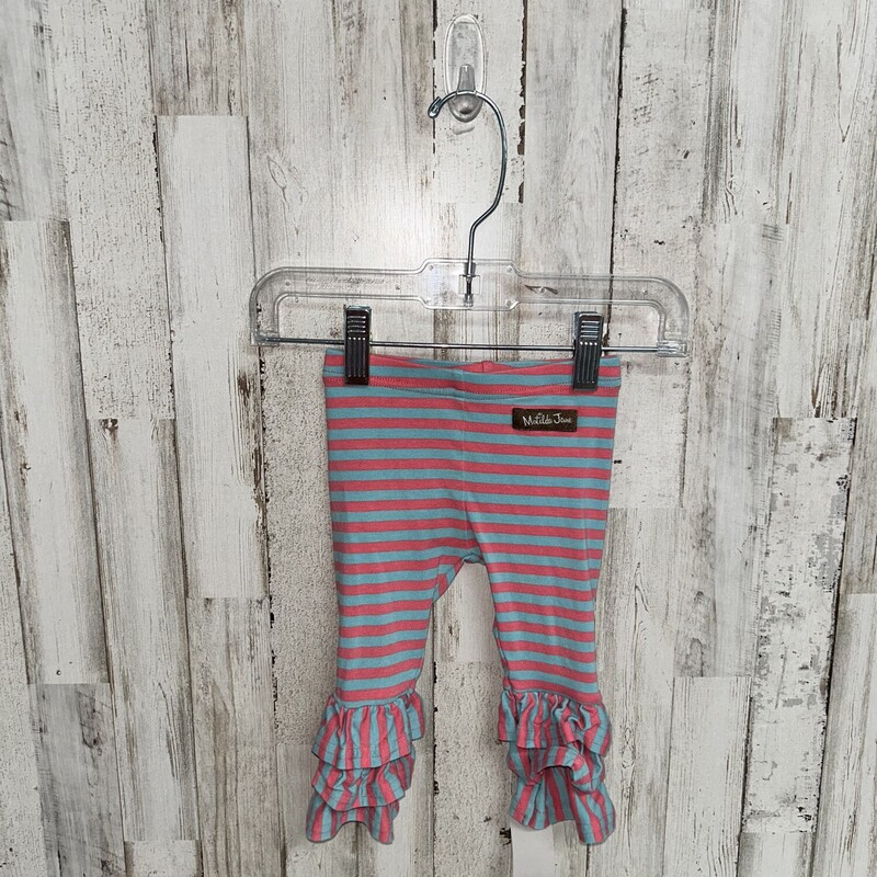 3/6M Pink Stripe Ruffle P