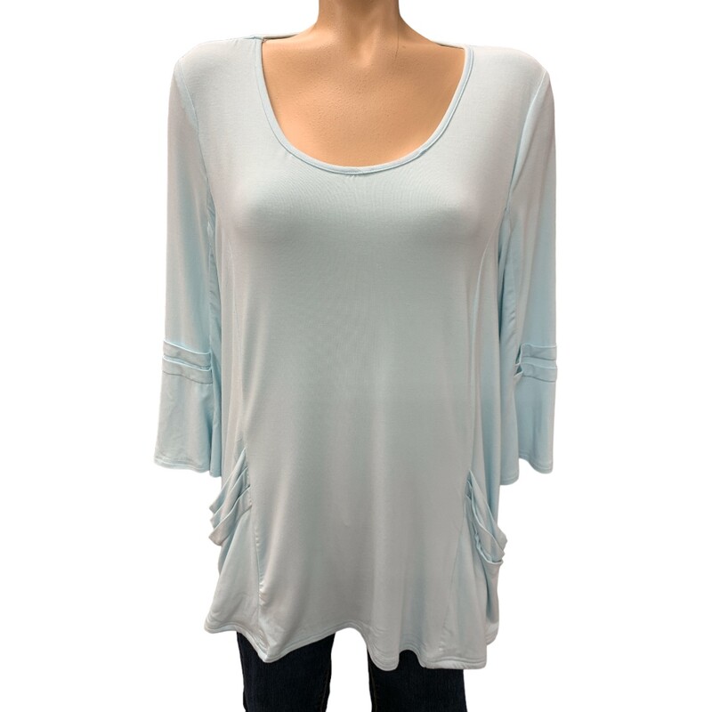 Michael Tyler Top, Blue, Size: L