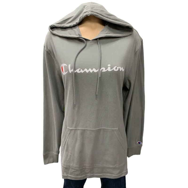 Champion Hoodie, Grey, Size: S