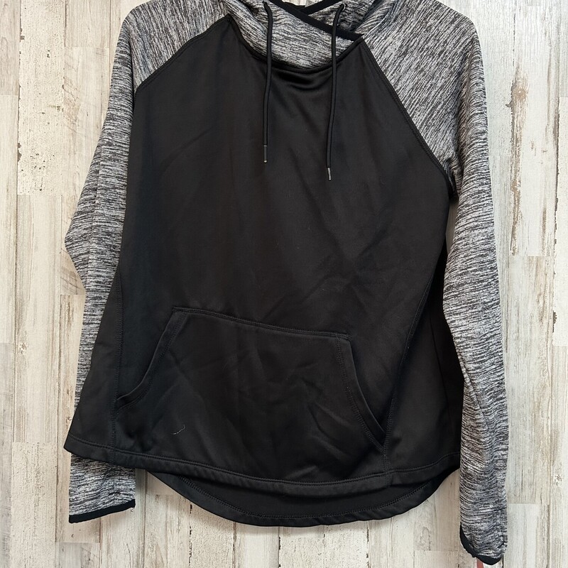 M Black Heathered Hoodie, Black, Size: Ladies M