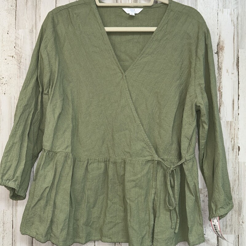 XL Green Tie Top, Green, Size: Ladies XL