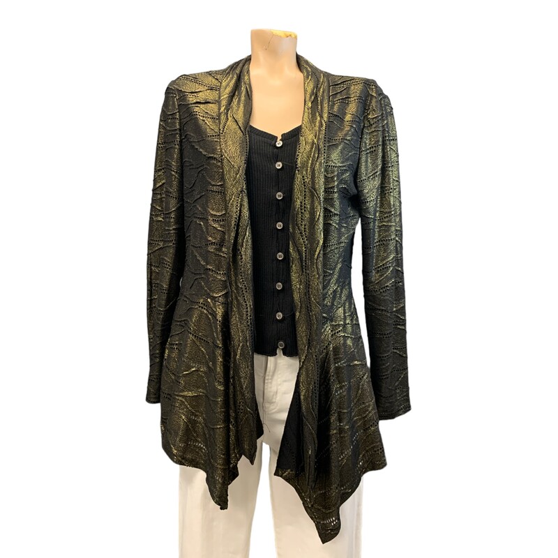 Frank Lyman Cardigan S12, Blk/gold, Size: L