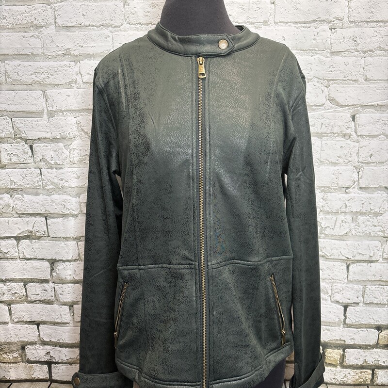 Grace & Lace Cafe Racer, Green Fa, Size: Large