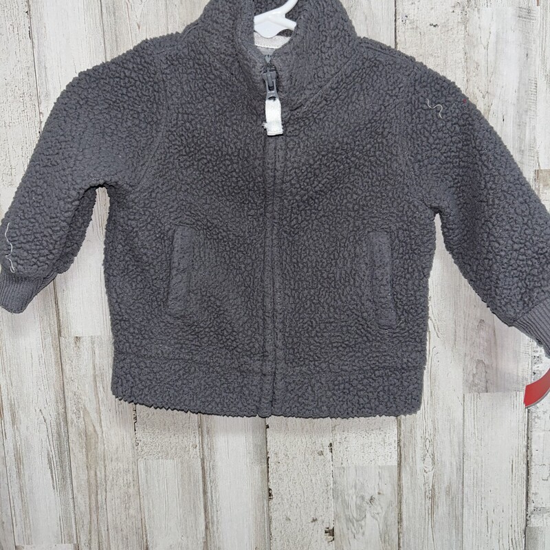 6M Grey Sherpa Jacket, Grey, Size: Boy 0-9m