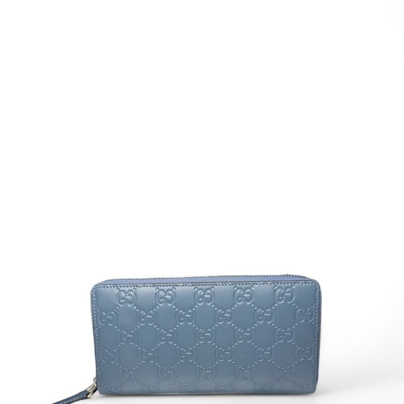 Gucci Embossed Zip Around Wallet
Blue, Size: OS

Style Code: 30797 2091