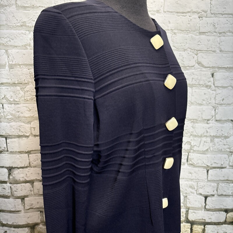 Misook, Navy, Size: Medium