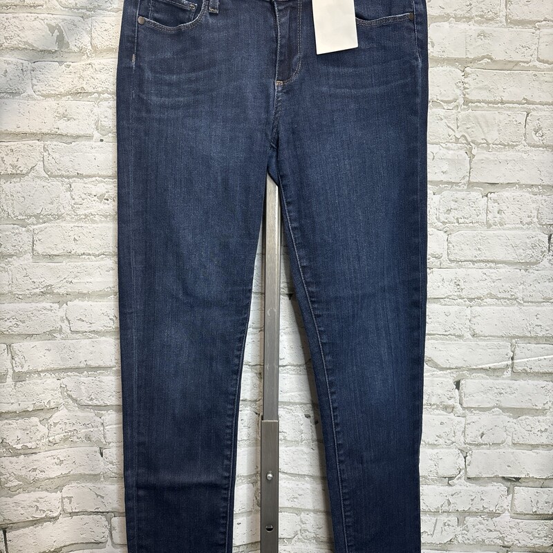 Paige Skyline Ankle Peg, Denim, Size: 28