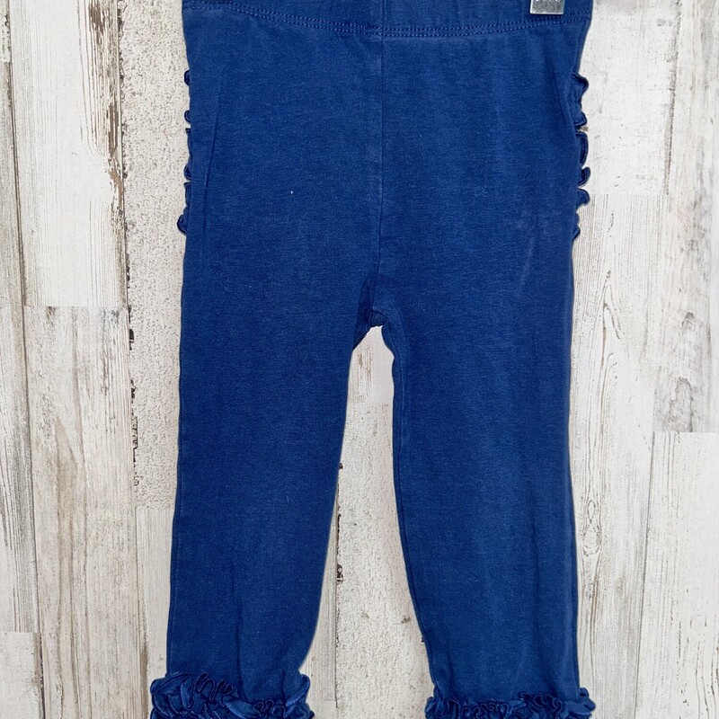 12/24M Navy Ruffle Leggin