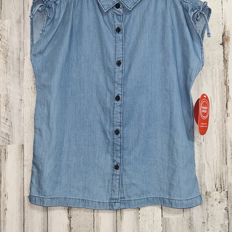 NEW 10/12 Chambray Button, Blue, Size: Girl 10 Up