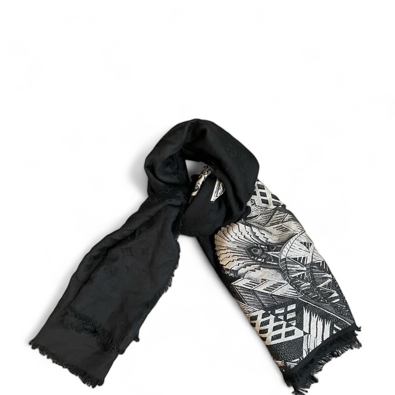 Louis Vuitton Monogram City Scape Scarf, Black, Size: OS

From the 2019 Collection
Black with black and silver decorative stitching
Louis Vuitton New York Buildings Motif
Louis Vuitton Monogram All Over Print
Featuring raw edges

Approximately 55 inches X 52 inches