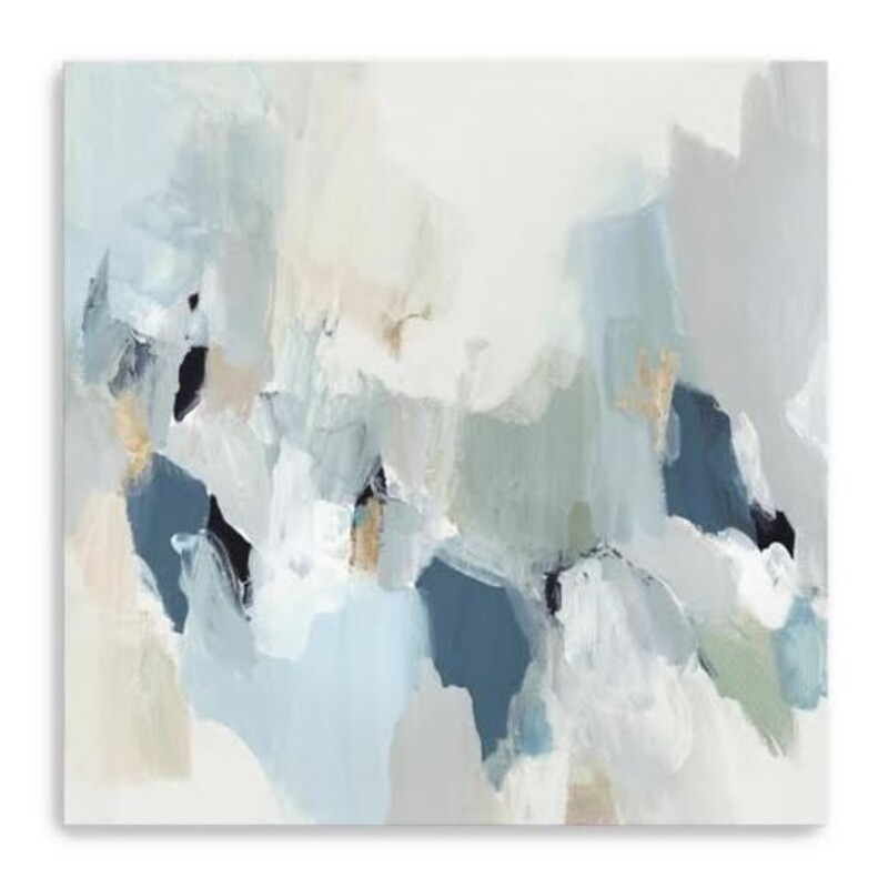 Little Talks II Canvas
White, Blue, Green, Gold
Size: 24x24