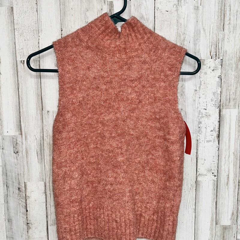 L Orange Fuzzy Sweater Ta