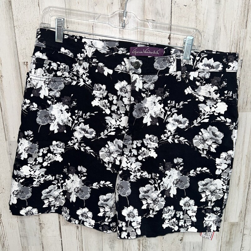 Sz14 Black Floral Shorts