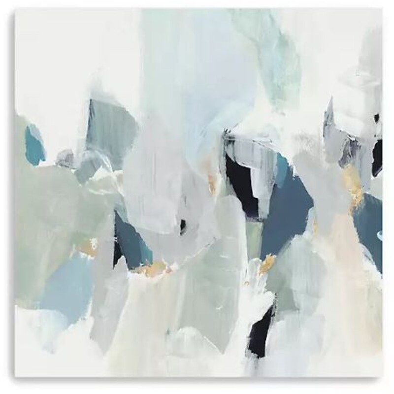 Little Talks III Canvas
White, Blue, Green, Gold
Size: 24x24