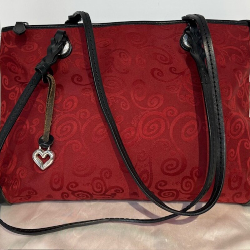 Vintage Brighton Mevelyn Tote
Red Black
Size: 14x9H