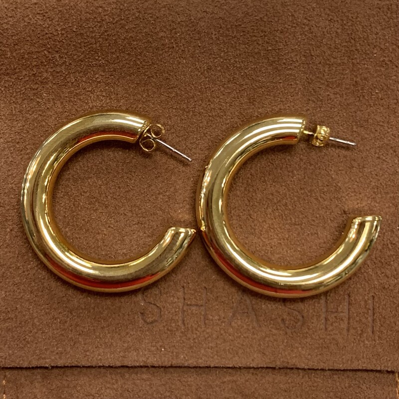 SHASHI Kiki Earring Huggi, Gold, Size: None