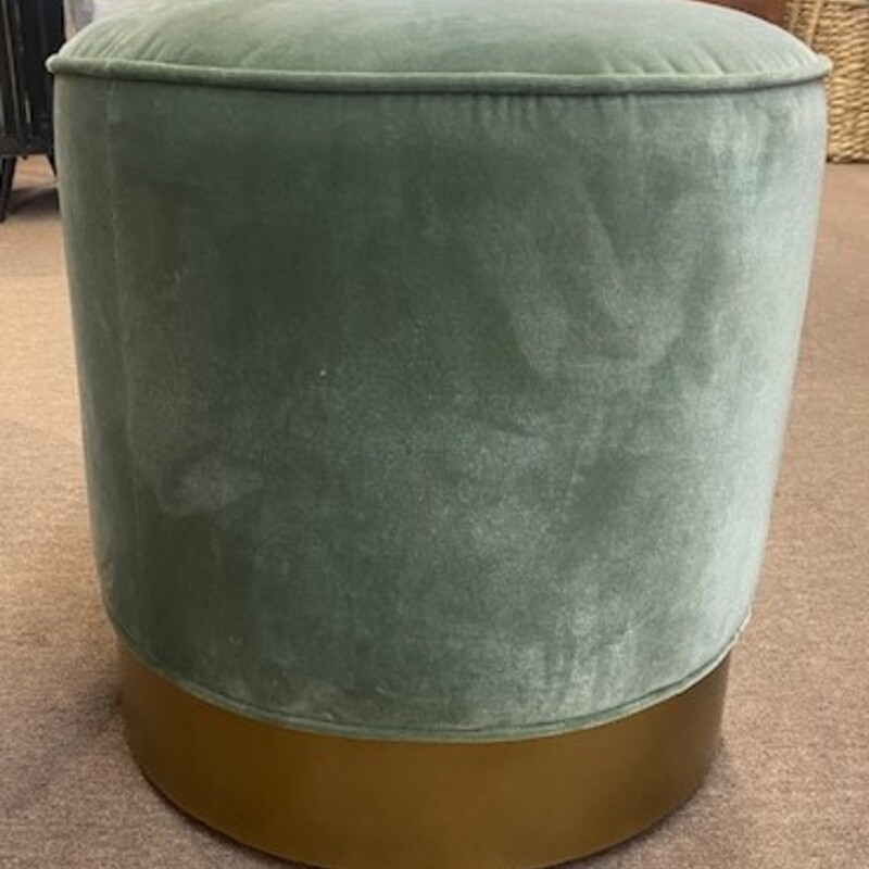 Swivel Velour Ottoman