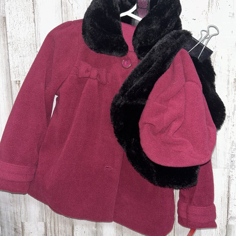 3T 2pc Purple Fuzzy Jacke