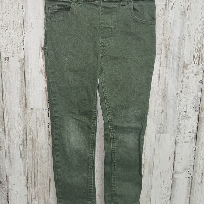 5T Olive Jeggings, Green, Size: Girl 5T