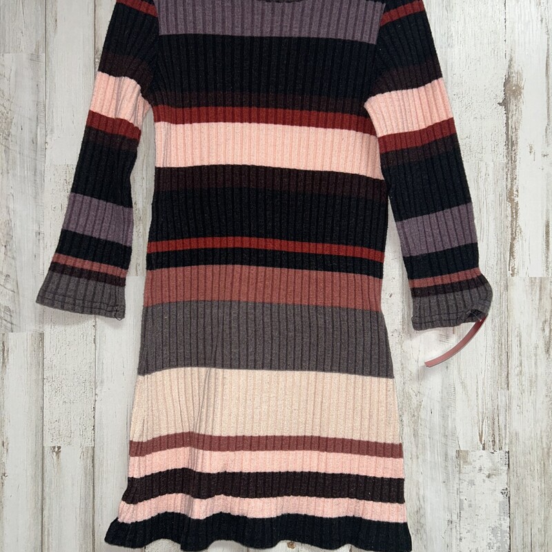 7 Purple Stripe Knit Dres, Purple, Size: Girl 7/8