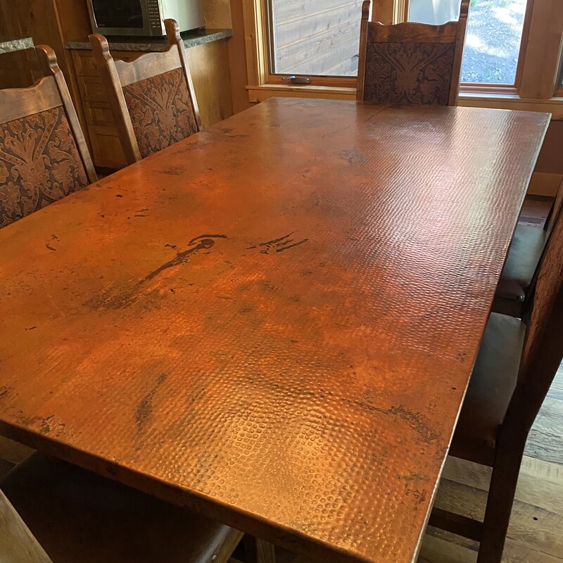 Copper Top Dining Table