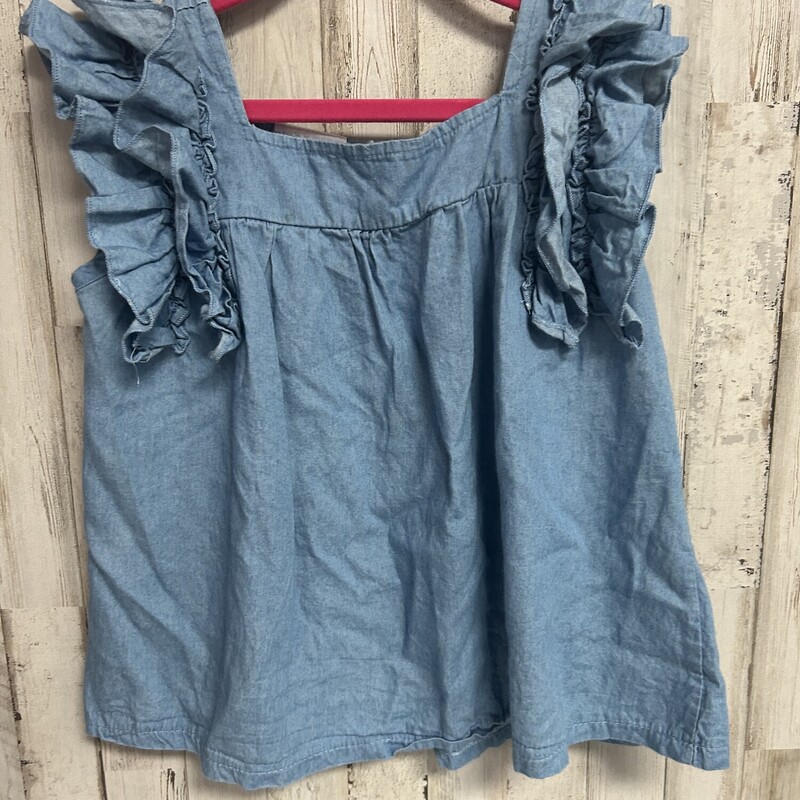 10 Chambray Ruffle Top