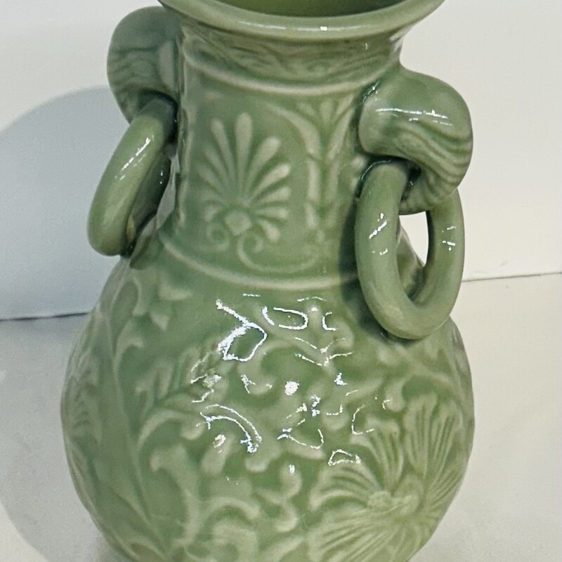 Andrea Sadek Celedon Vase
Green
 Size: 4x7.5H