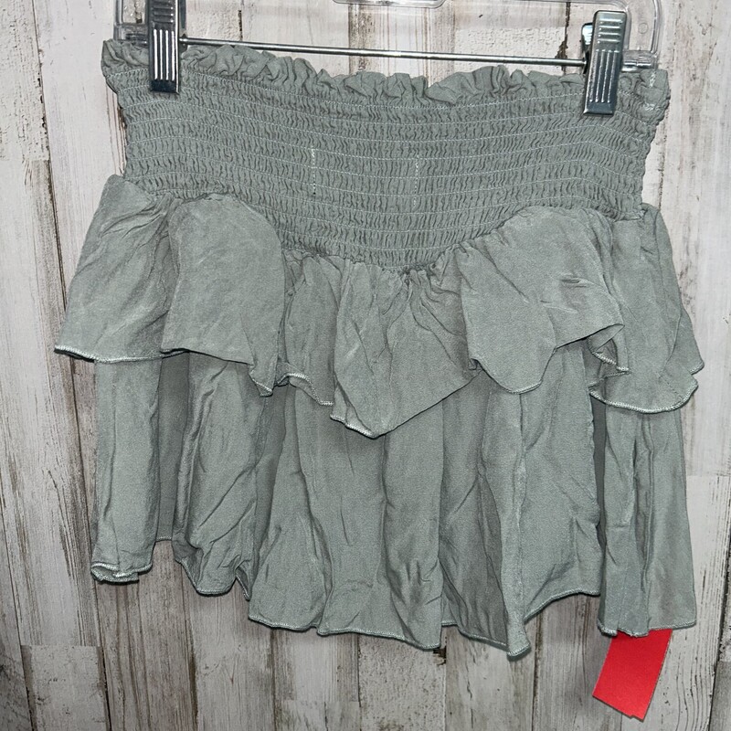 8/10 Sage Ruffle Skirt