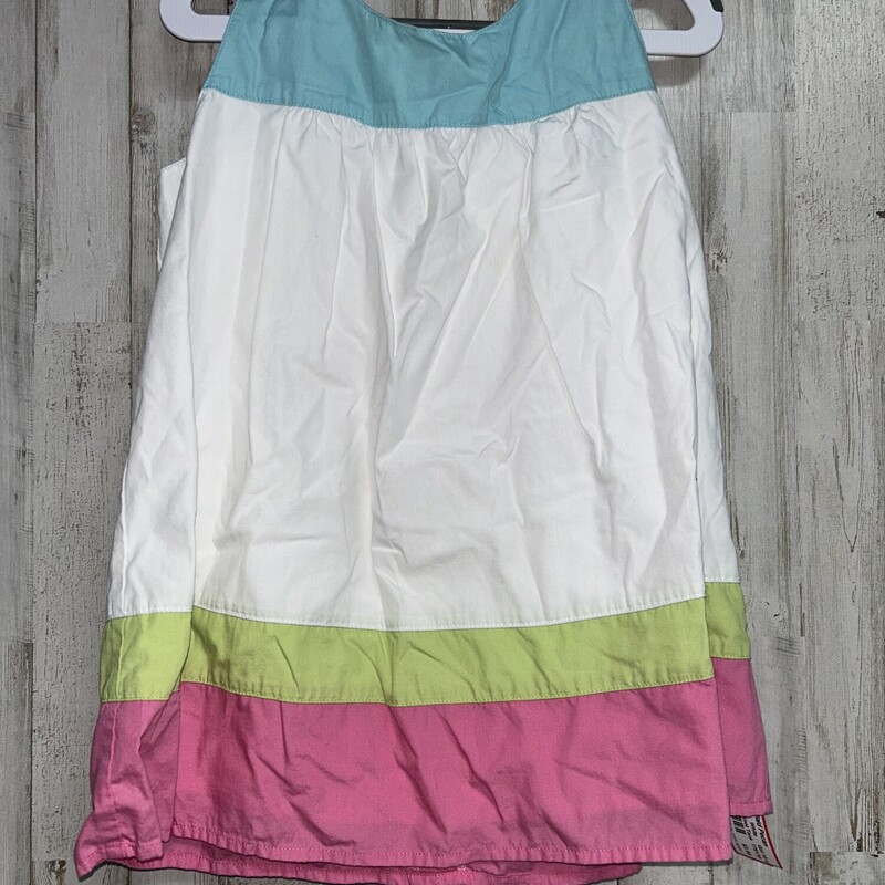 10 White Stripe Knot Tank, White, Size: Girl 10 Up