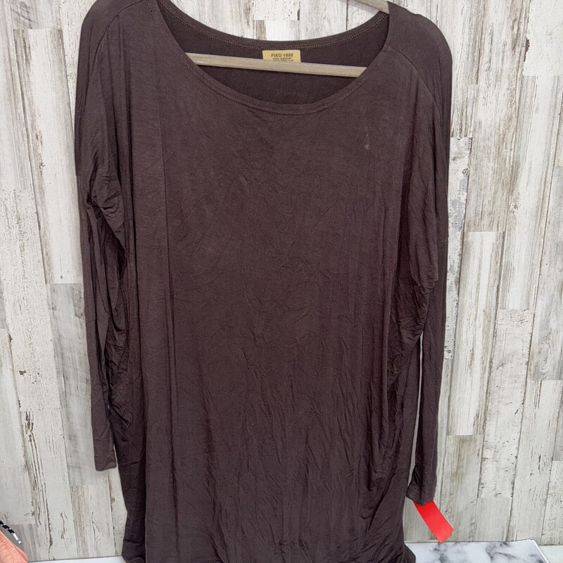 S Brown Piko Top