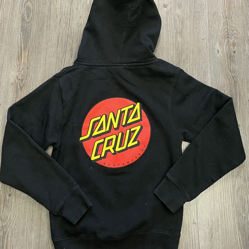 The Original Santa Cruz Pullover  Hoodie, Black, Size: 7-8Y