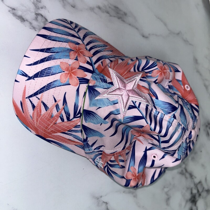 Pink Palm Print Hat