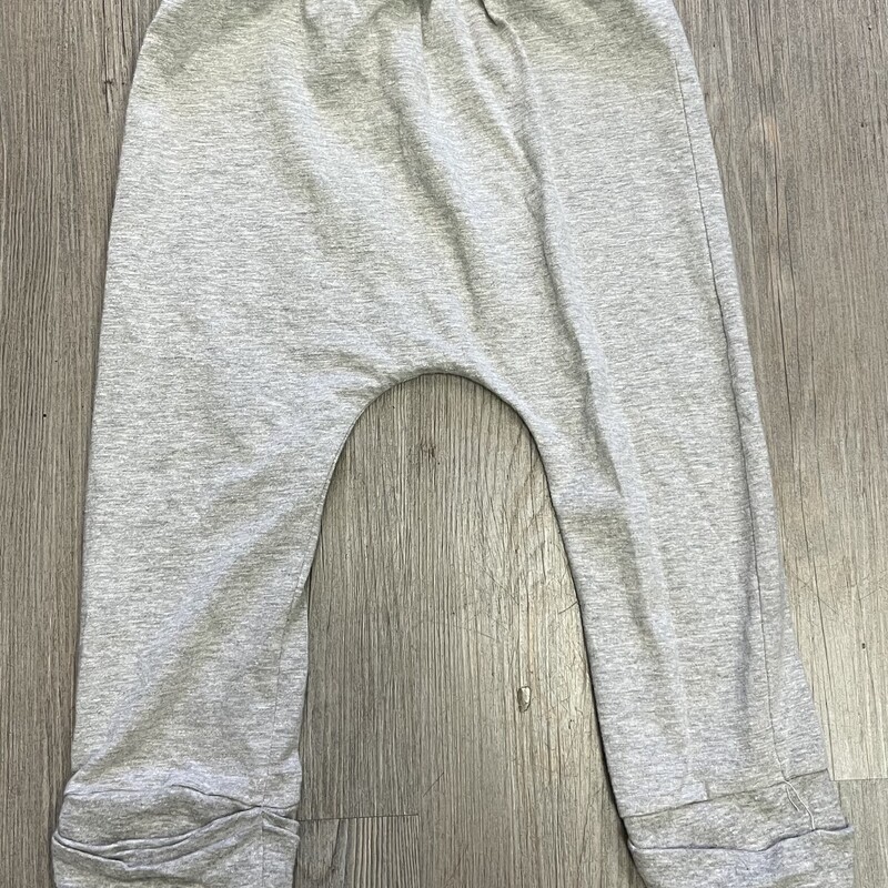 Mini Mioche Slouch Pants, Grey, Size: 7-8Y