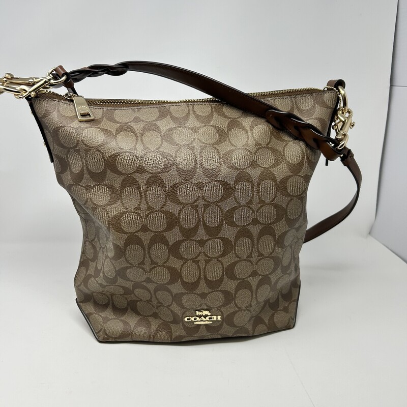 Coach Hobo Bag, Brown, Size: 12X14