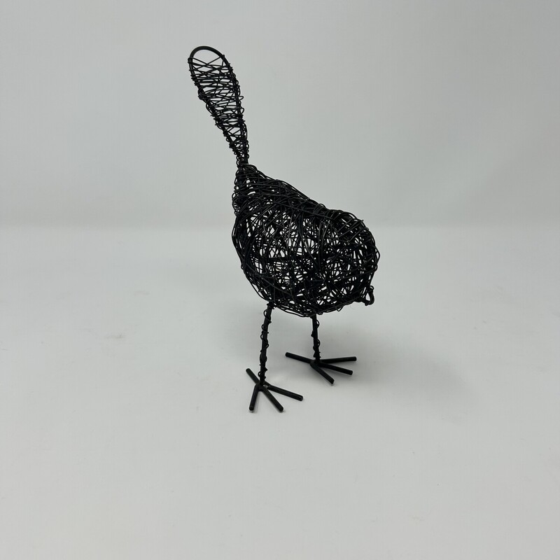 Black Wire Bird, Size: 7in