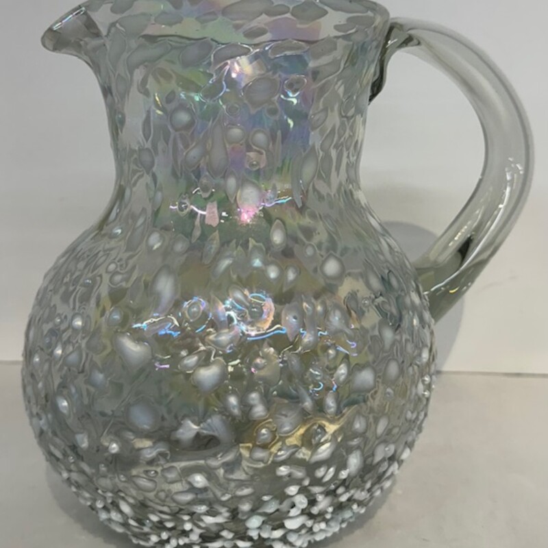 Glass Speckled Pitcher
Clear White
Size: 9.5 x 7 x 8.5H