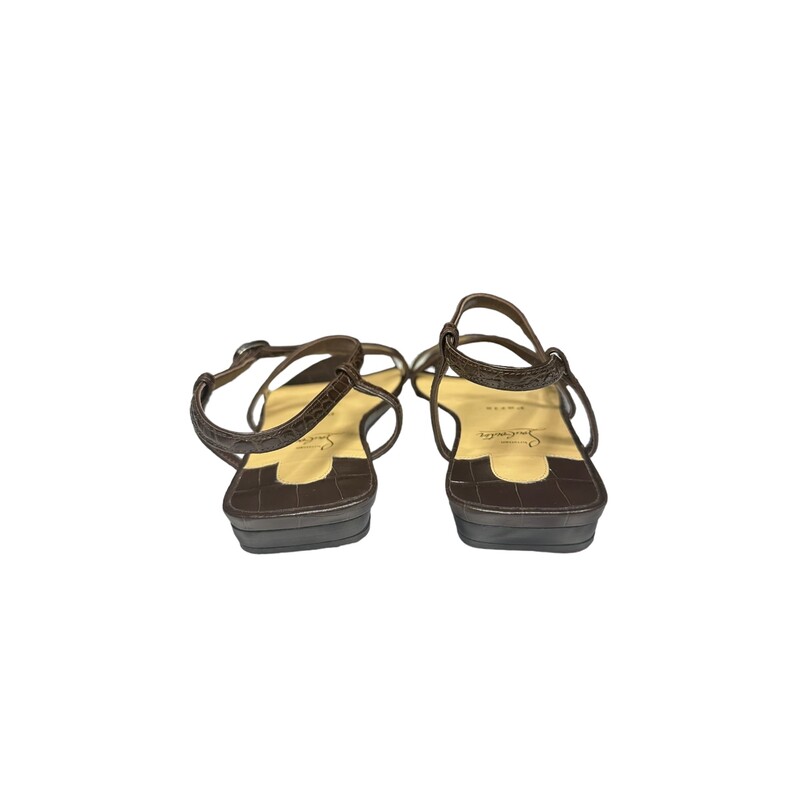 Louboutin Croc Sandals<br />
<br />
Brown<br />
<br />
Size: 37