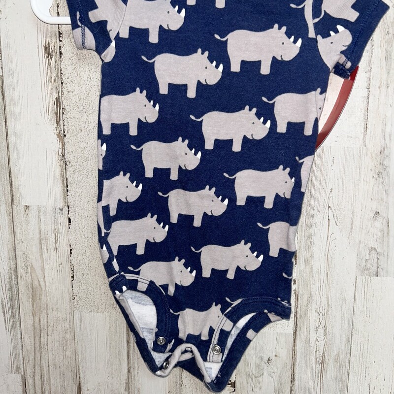 9M Navy Rino Onesie, Navy, Size: Boy 0-9m