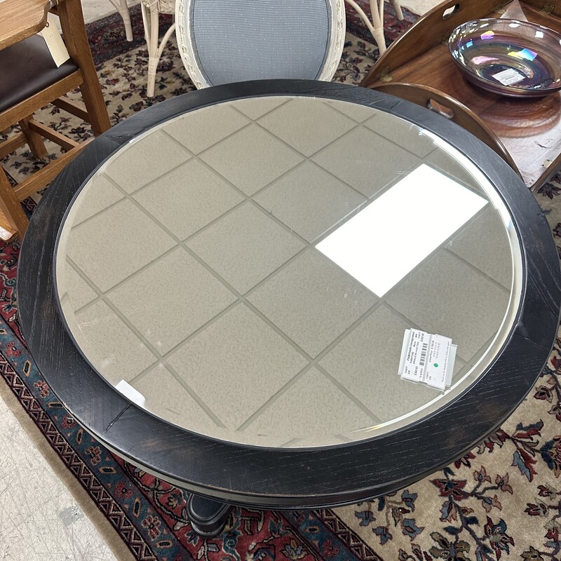 ARHAUS Mirrored Accent Table, Black
Size: 36in Diameter