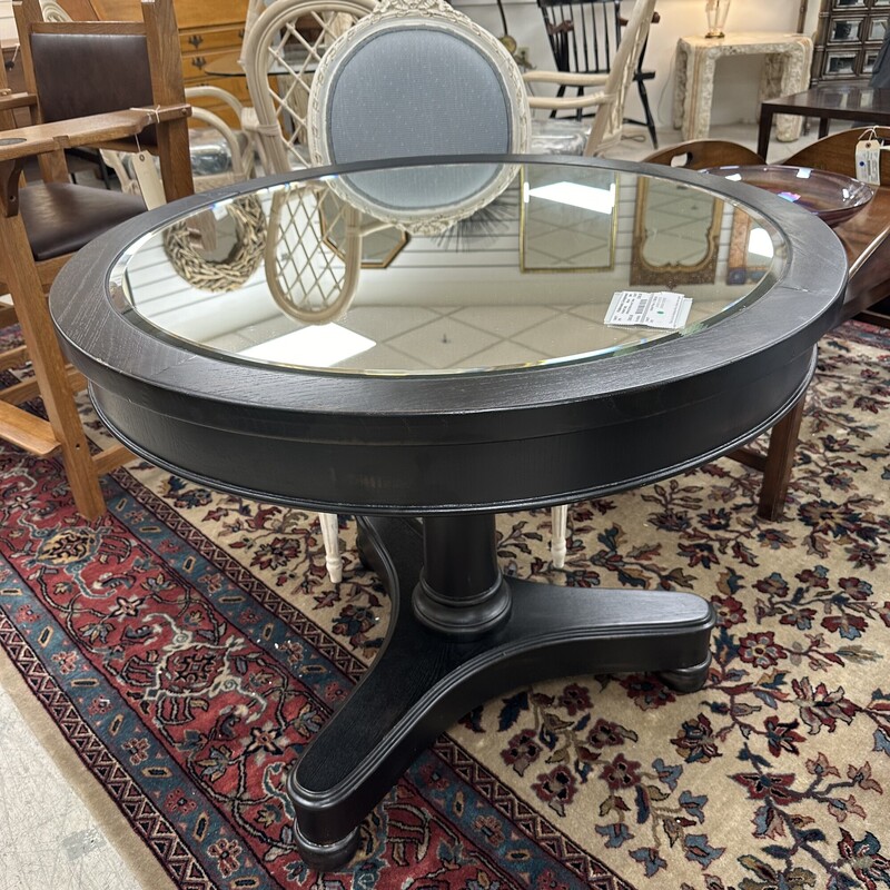 ARHAUS Mirrored Accent Table, Black
Size: 36in Diameter