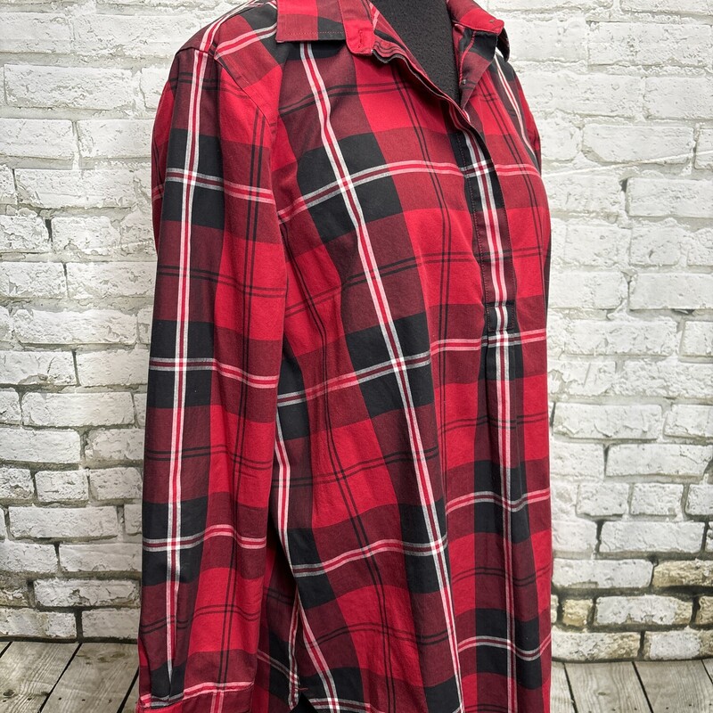 Lands End, Plaid, Size: 14