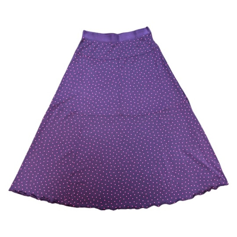 Gudrun Sjödén Skirt Set<br />
Cute Polka Dot Pattern<br />
Organic Cotton and Modal<br />
Purple and Pink<br />
Size: Medium