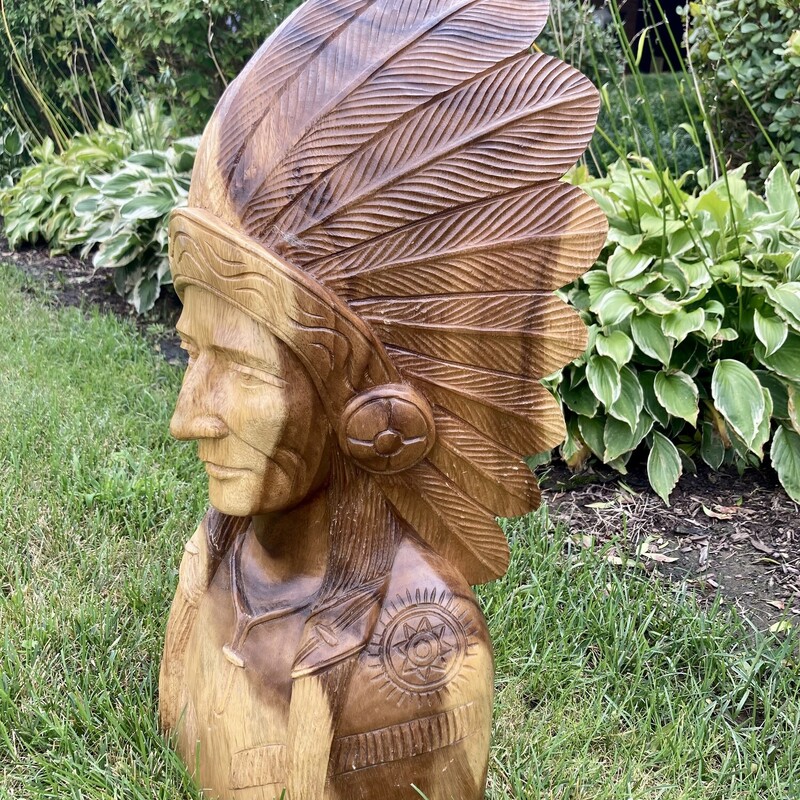 American Indian Carved Bust

24in. high