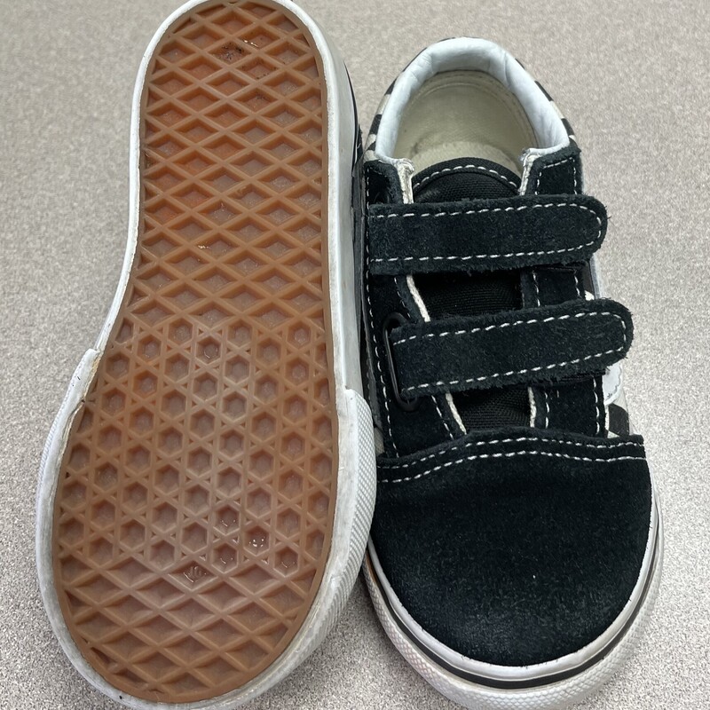 Vans Velcro Shoes, Multi, Size: 6.5T