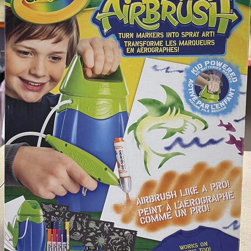 Crayola Marker Air Brush, Multi, Size: Pre-owned