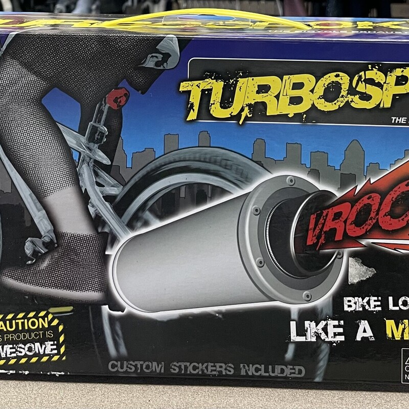 Turbospoke Bike Exhaust, Silver, Size: 6Y+
NEW