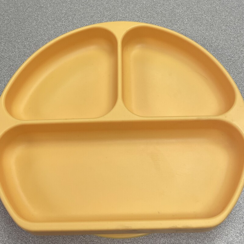 Bumkins Silicone Plate, Orange, Size: Pre-owned