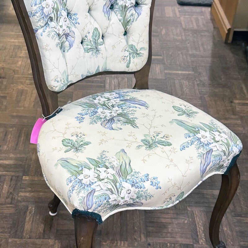 Upholstered Floral Chair